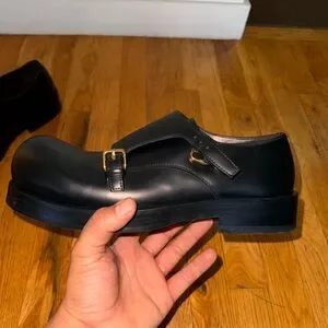 【注目】BOTTEGA VENETA◆Helium Monk レザーストラップシューズ 注目】BOTTEGA VENETA◇Helium Monk レザーストラップシューズ